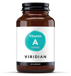 Viridian Vitamin A 5000 IE Kapseln vegan – Bild 1 von 3