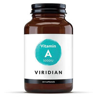 Produktbild von Viridian Vitamin A 5000 IE Kapseln vegan
