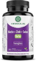 Virisolis Biotin Zink Selen Tabletten vegan für Erwachsene – Bild 1 von 3