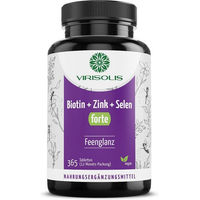 Produktbild von Virisolis Biotin Zink Selen Tabletten vegan für Erwachsene