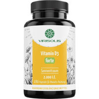 Produktbild von ViriSolis Vitamin D3 Forte 2000 IE Kapseln 180 Stück ohne Zusatzstoffe für Erwachsene