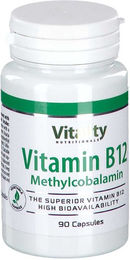 Vision Healthcare B.V. Vitamin B12 Methylcobalamin Kapseln vegan laktosefrei glutenfrei ohne Zusatzstoffe – Bild 1 von 1