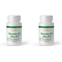 Produktbild von Vision Healthcare B.V. Vitamin D3 5000 IE und Vitamin K2 Kapseln vegetarisch glutenfrei laktosefrei