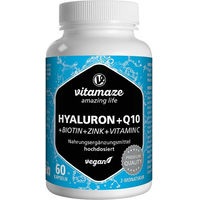 Produktbild von Vispura Hyaluronsäure 200 mg mit Coenzym Q10 vegan Kapseln 60 Stück