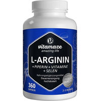 Produktbild von Vispura L-Arginin 750 mg hochdosiert mit Piperin und Vitaminen Kapseln