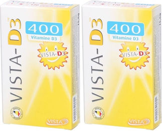 VISTA-LIFE PHARMA VISTA-D3 400 Junior Vitamin D3 Lutschtabletten für Kinder 120 Stück – Bild 1 von 1
