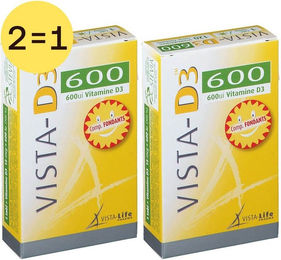 VISTA-Life PHARMA VISTA-D3 Vitamin D3 600 Lutschtabletten für Kinder und Erwachsene – Bild 1 von 1