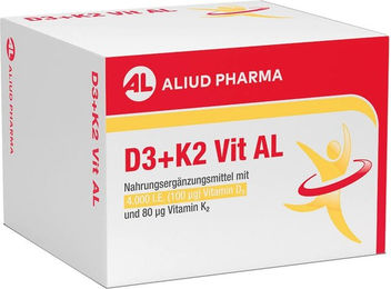 Vit AL ALIUD Pharma Vitamin D3 und K2 Kapseln 4000 IE mit 80 µg 90 Stück – Bild 1 von 1
