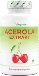 Vit4ever Acerola Extrakt Kapseln vegan ohne Zusatzstoffe und Gelatine – Bild 1 von 1