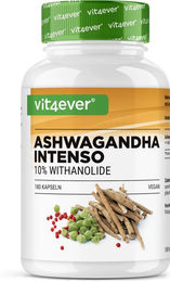 Vit4ever Ashwagandha Extrakt Kapseln vegan glutenfrei laktosefrei 180 Stück – Bild 1 von 3