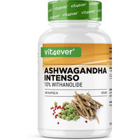 Produktbild von Vit4ever Ashwagandha Extrakt Kapseln vegan glutenfrei laktosefrei 180 Stück