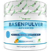 Produktbild von Vit4ever Basenpulver Advanced Mineralstoff-Komplex auf Citratbasis Pulver zuckerfrei laktosefrei glutenfrei ohne Zusatzstoffe