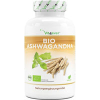 Produktbild von Vit4ever Bio Ashwagandha Kapseln vegan glutenfrei laktosefrei