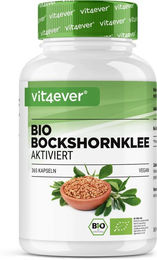 Vit4ever Bio Bockshornklee Aktiviert Kapseln Vegan Glutenfrei Laktosefrei – Bild 1 von 3