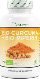 vit4ever Bio Curcuma mit schwarzem Pfeffer Kapseln – Bild 1 von 1