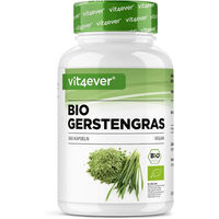Produktbild von vit4ever Bio Gerstengras Kapseln vegan hochdosiert 365 Stück