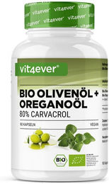 Vit4ever Bio Oreganoöl und Olivenöl Kapseln vegan ohne Zusatzstoffe 1000 mg – Bild 1 von 3