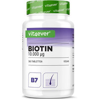 Produktbild von Vit4ever Biotin 10.000 mcg Tabletten vegan laktosefrei glutenfrei 365 Stück