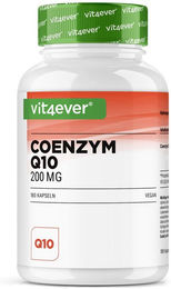 Vit4ever Coenzym Q10 Ubiquinon 250 mg Kapseln 180 Stück vegan ohne Zusatzstoffe laktosefrei glutenfrei – Bild 1 von 2