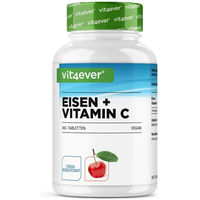 Produktbild von Vit4ever Eisen Bisglycinat mit Vitamin C Tabletten vegan für Kinder