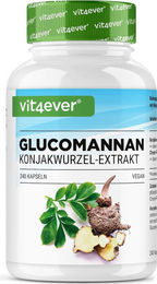 Vit4ever Glucomannan Konjakwurzel-Extrakt Kapseln vegan ohne Zusatzstoffe 240 Stück – Bild 1 von 1