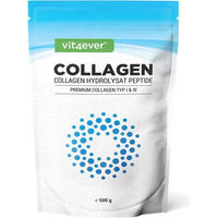 Produktbild von Vit4ever Kollagen Pulver aus Rind Typ I und Typ III, 500 g, zuckerfrei und ohne Zusatzstoffe
