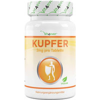 Produktbild von Vit4ever Kupfer 365 Tabletten vegan glutenfrei laktosefrei