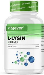 Vit4ever L-Lysin 1000 mg Tabletten vegan 160 Stück – Bild 1 von 2