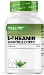 Vit4ever L-Theanin aus Grüntee Extrakt 1000 mg Kapseln 180 Stück vegan ohne Zusatzstoffe – Bild 1 von 2
