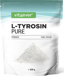 vit4ever L-Tyrosin Pure Pulver vegan – Bild 1 von 2