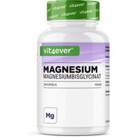 Produktbild von Vit4ever Magnesium Bisglycinat Kapseln vegan laktosefrei glutenfrei 240 Stück