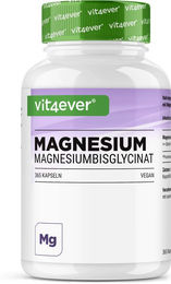 Vit4ever Magnesium Bisglycinat Kapseln vegan laktosefrei glutenfrei ohne Gelatine – Bild 1 von 2