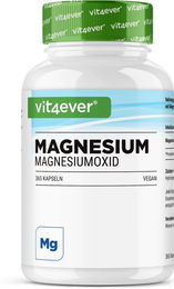 Vit4ever Magnesium Oxid Kapseln vegan laktosefrei glutenfrei 1000 Stück – Bild 1 von 2