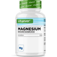 Produktbild von Vit4ever Magnesium Oxid Kapseln vegan laktosefrei glutenfrei 1000 Stück