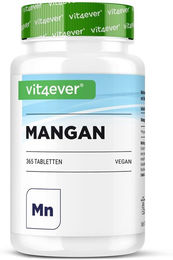 Vit4ever Mangan 10 mg Tabletten vegan glutenfrei laktosefrei 365 Stück – Bild 1 von 2