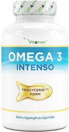 vit4ever Omega 3 Intenso Fischöl Kapseln laktosefrei und glutenfrei – Bild 1 von 1