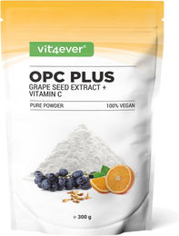 Vit4ever OPC Traubenkernextrakt und Vitamin C Pulver vegan glutenfrei laktosefrei ohne Zusatzstoffe – Bild 1 von 2