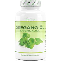 Produktbild von Vit4ever Oregano Öl 150 mg mit 80 Prozent Carvacrol, 120 vegane Kapseln, laktosefrei und glutenfrei