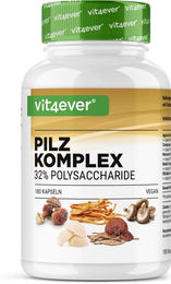 Vit4ever Pilz Komplex Kräuter-Komplex Kapseln 180 Stück glutenfrei laktosefrei ohne Gelatine – Bild 1 von 2