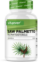 Vit4ever Saw Palmetto Extrakt 1000 mg Kapseln 180 Stück vegan glutenfrei laktosefrei ohne Gelatine – Bild 1 von 2