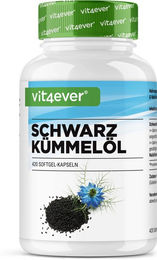 Vit4ever Schwarzkümmelöl Kapseln ohne Zusatzstoffe 1000 Stück – Bild 1 von 3