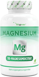 Vit4ever Tri-Magnesiumdicitrat Kapseln Vegan Laktosefrei Glutenfrei für Sportler – Bild 1 von 1
