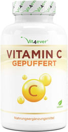 Vit4ever Vitamin C 1000 mg Kapseln vegan laktosefrei glutenfrei ohne Gelatine 365 Stück – Bild 1 von 1