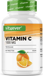 Vit4ever Vitamin C Ascorbinsäure 1000 mg Tabletten vegan 365 Stück – Bild 1 von 2