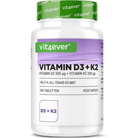 Produktbild von Vit4ever Vitamin D3 20.000 IE und Vitamin K2 200 mcg Tabletten 180 Stück