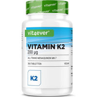 Produktbild von Vit4ever Vitamin K2 Menaquinon MK-7 Tabletten vegan ohne Zusatzstoffe 200 Stück