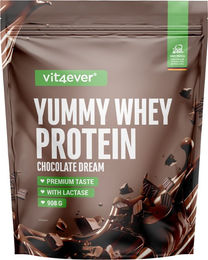 Vit4ever Yummy Whey Protein Konzentrat Pulver laktosefrei und zuckerfrei 908 g – Bild 1 von 3