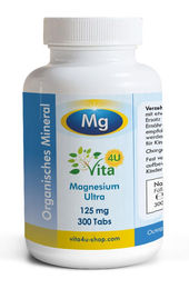 Vita 4u Magnesium Bisglycinat Tabletten vegan und vegetarisch 300 Stück – Bild 1 von 3