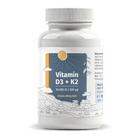 Produktbild von Vita 4u Vitamin D3 und Vitamin K2 MK7 10000 IE mit 200 µg vegetarische Tabletten für Sportler