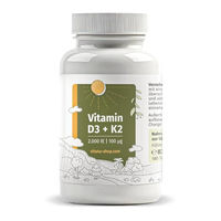 Produktbild von Vita 4u Vitamin D3 und Vitamin K2 Tabletten vegetarisch für Sportler 180 Stück
